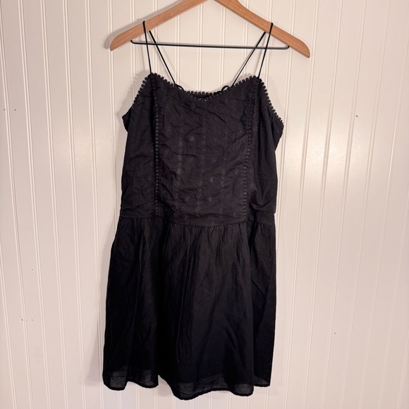 GAP Embroidered 100% Cotton Adjustable Strap Mini Dress NWT Women’s Size S - Picture 2 of 12
